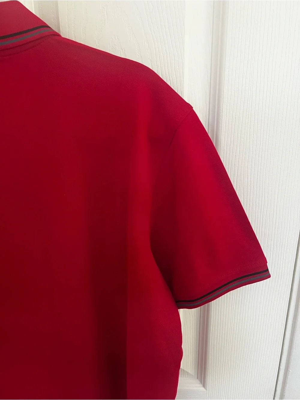Ralph Lauren Red Polo with Contrast Trim